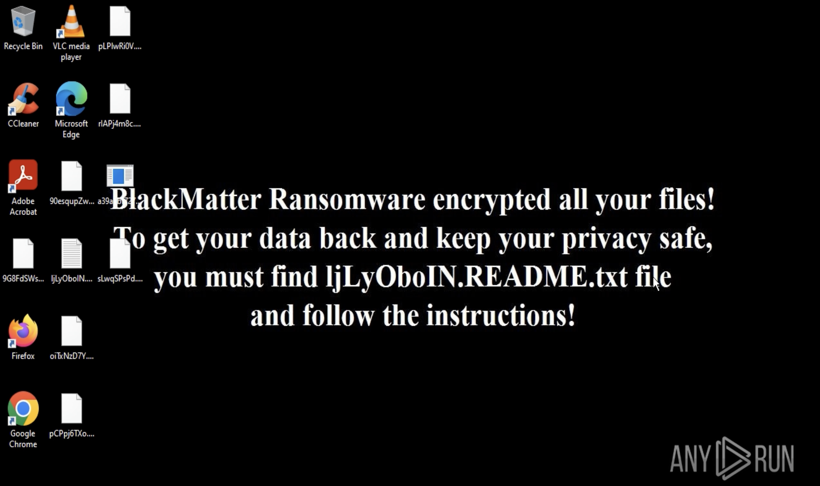 BlackMatter analysis in ANY.RUN