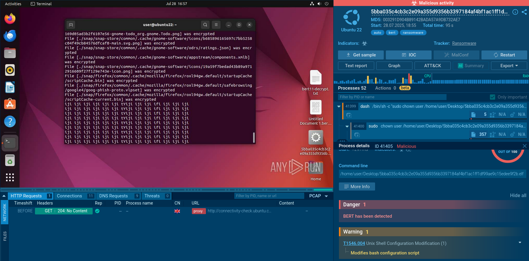 Bert Linux variant
