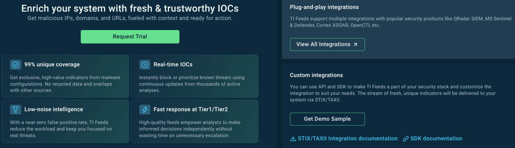TI Feeds benefits and integration