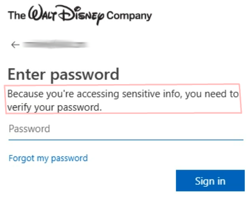 Forged branded login page
