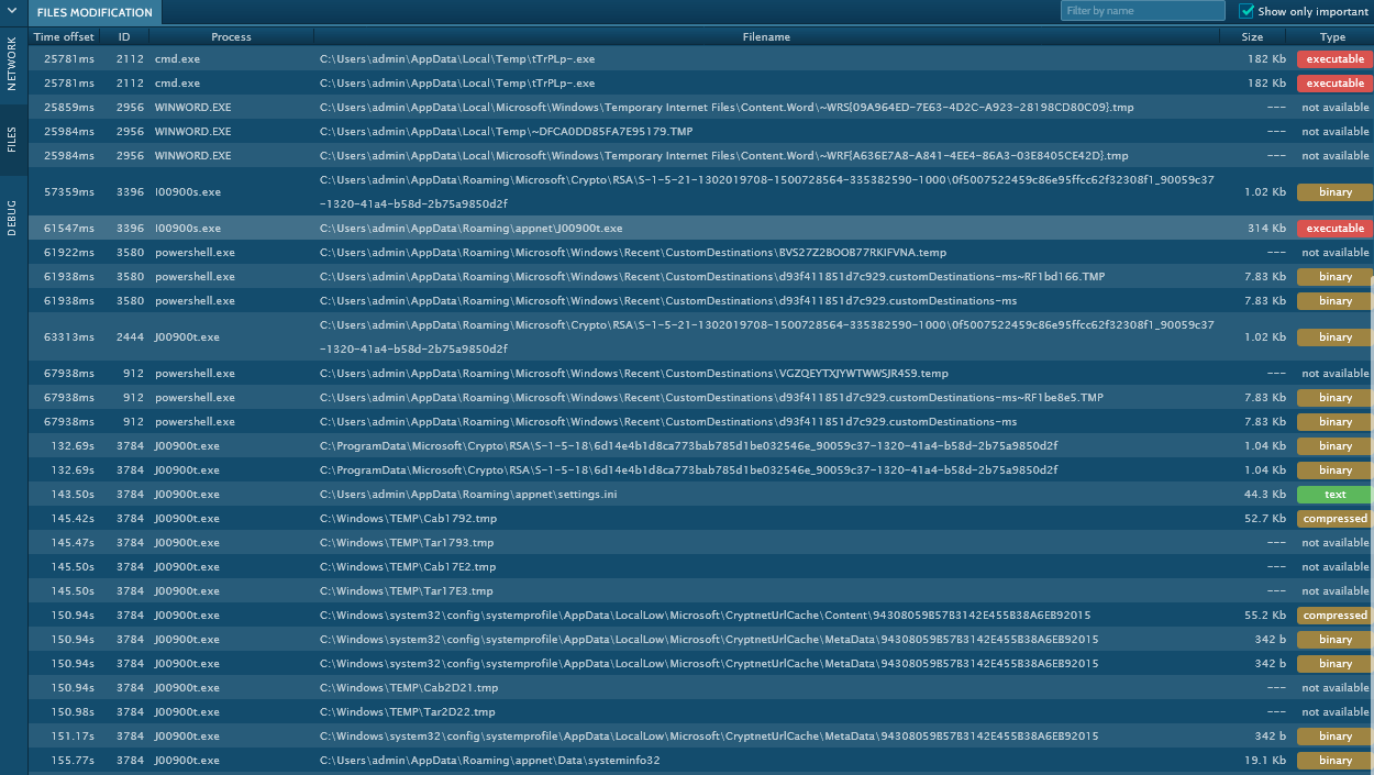 Trickbot analysis in ANY.RUN